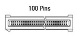 Wymiary EC.8, prosty, 100-pinowy