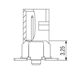 Wymiary listwy zaciskowej One27, prosta, H3,25, 12-biegunowa